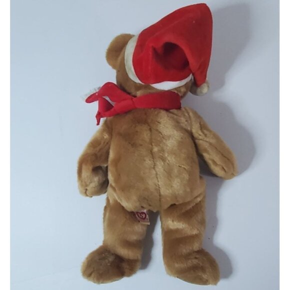 Ty Beanie Babies Teddy Bear Plush With Santa Hat & Scarf Holiday Edition - Picture 5 of 7